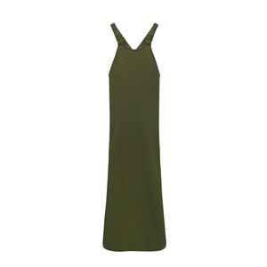 ZARA VIRAL BLOGGER FAVORITE Elegant Olive Green Maxi Dress